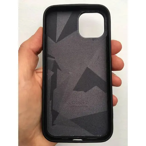 Оригінальний шкіряний чохол Decoded Leather Case MagSafe для Apple iPhone 13 (6.1") Black - фото 9