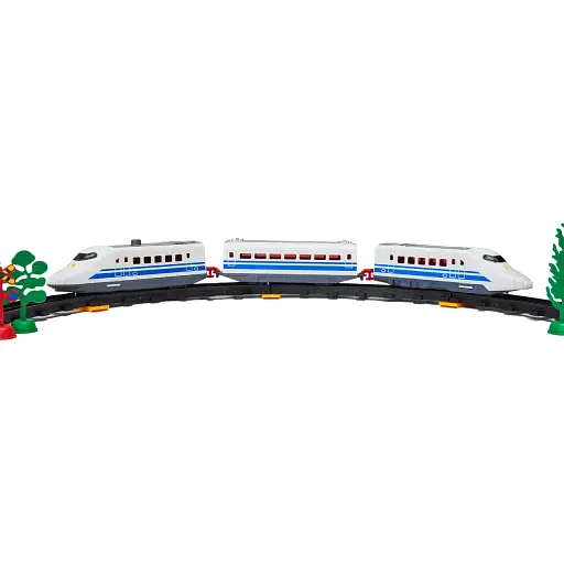 Игровой набор Lixin Железная дорога с поездом 31 элемент синий (2942A) - фото 3