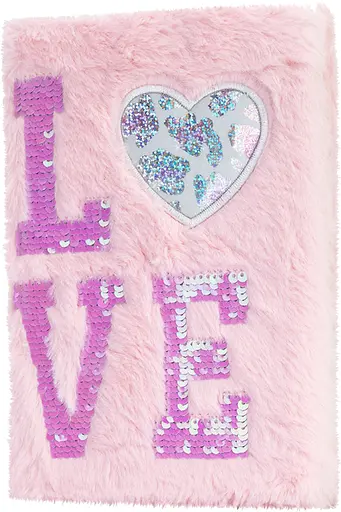Блокнот пухнастий Love, А5, 80 аркушів, 80 г/м² (В асортименті)