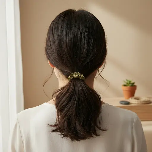 Набор из 5 штук шелковых резинок для волос Чумацкий Шлях - выбери настроение - Choose Your Mood Размер S (1239-02) - фото 7