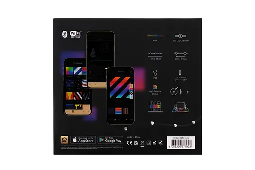 Twinkly Гірлянда Smart LED Twinkly Dots Lights RGB 200 Gen II, IP44, 10м, кабель прозорий - фото 5