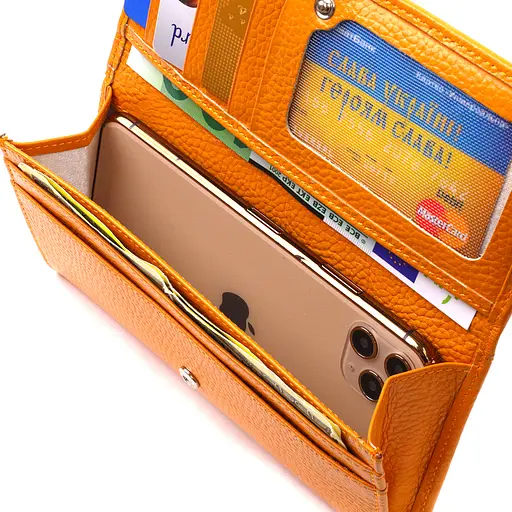 Жіночий шкіряний гаманець Canpellini 17.8х9х1 см acs0025577 - фото 4