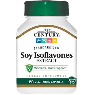 Натуральна добавка 21st Century Soy Isoflavones Extract 60 вегакапсул - фото 1