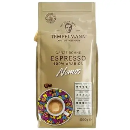 Кофе в зернах Tempelmann Nomos Espresso 1 кг - фото 1