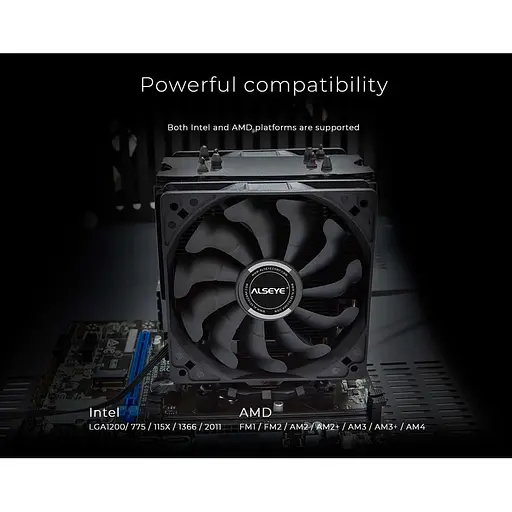 Кулер для процессора alseye S120D-B (AS.01.07.0019) - фото 10