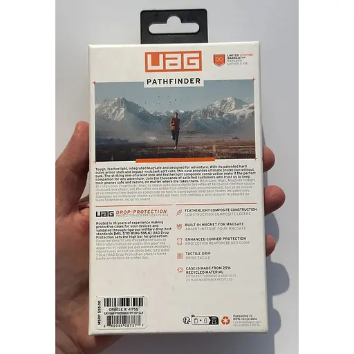 Протиударний чохол UAG Pathfinder MagSafe для iPhone 15 Pro (6.1") Clear Ice (114281114343) - фото 3