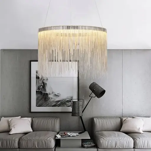 Підвісна люстра з ланцюжками Chrome Coins | Арт. SP 07 SL NEW | Line F - фото 6