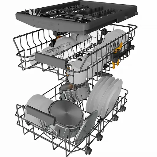 Вбудована посудомийна машина Whirlpool WH4ID10CS60 з трьома кошиками - фото 5