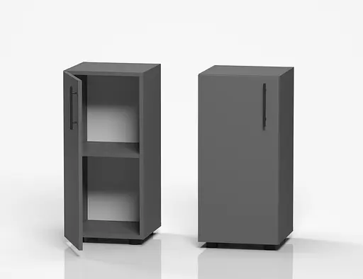 Пенал закрытый низкий ОП-711 Orange-Line 350х347х750 Графит - фото 2