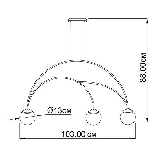 Люстра Imperium Light 114387.01.01 Moon - фото 2
