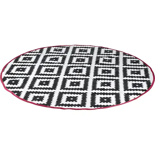 Коврик для пикника Bo-Camp Falconwood Round 200x200x1 см черно-белый (4271100) - фото 1