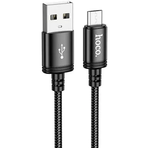 Кабель Hoco X89 Wind charging data cable Micro чорний - фото 1