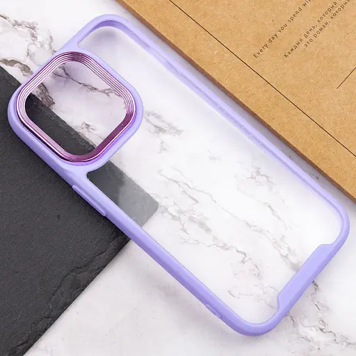 Чехол Epik TPU+PC Lyon Case для Apple iPhone 13 Pro Max 6.7 Purple - фото 5