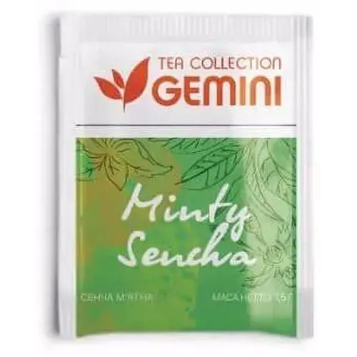 Чай сенча Gemini мятный 50 шт - фото 1