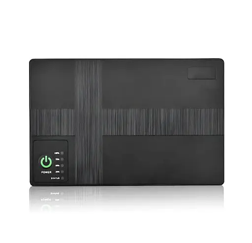 Джерело безперебійного живлення для мережевого обладнання DC1018P 12V/ 9V/ 5V 10400 mAh Чорний - фото 3