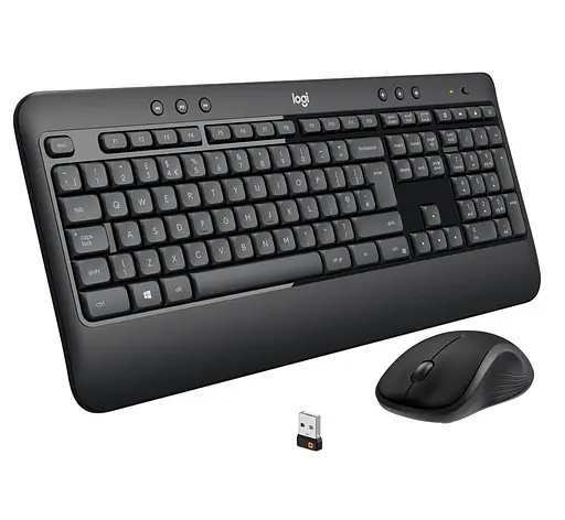 Комплект (клавиатура и мышь) Logitech MK540 Advanced Combo (920-008685) Wireless Black - фото 1