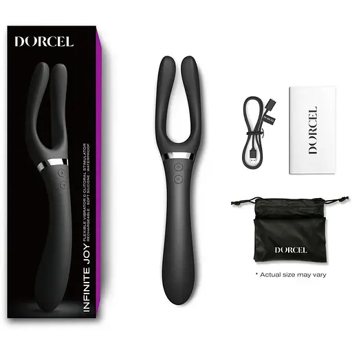 Вибратор-стимулятор Dorcel Infinite Joy Black многофункциональный унисекс - фото 6