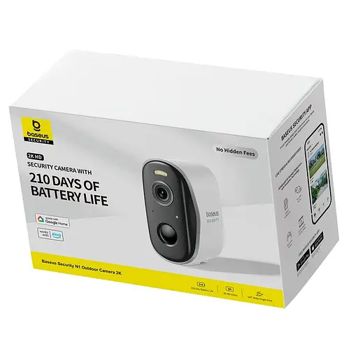 IP-камера відеоспостереження Baseus Security N1 Outdoor Camera 2K білий - фото 2