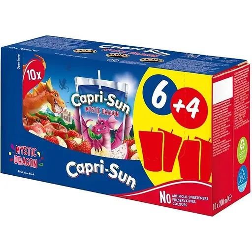 Упаковка сокосодержащего напитка Capri-Sun Мистический дракон 10 шт. x 200 мл - фото 1