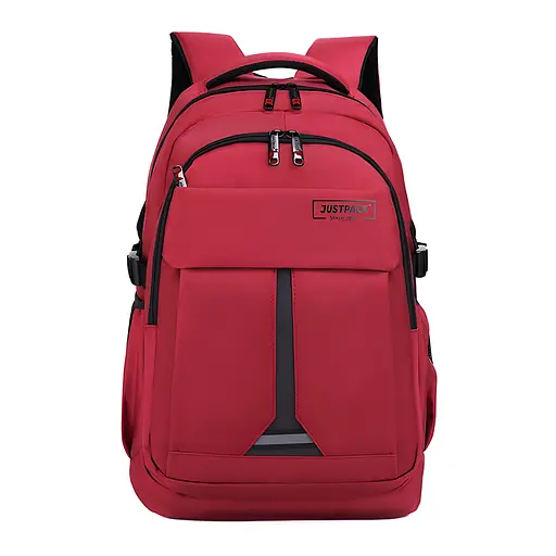 Универсальный городской рюкзак Justpack с ортопедической спинкой черный 30 х 49 х 18 см (5776)