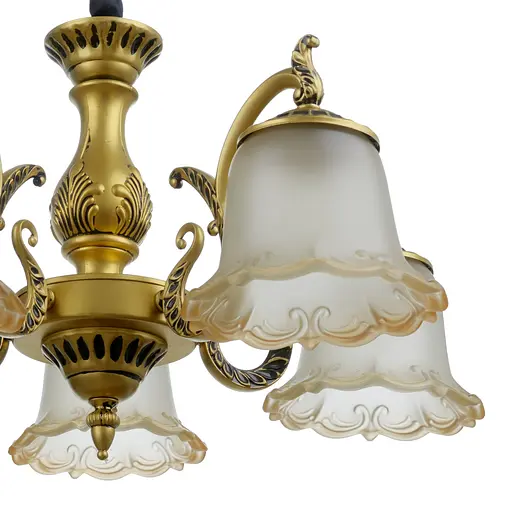 Люстра підвісна Brille прованс E27 60W G (BKL-686S/5) - фото 3