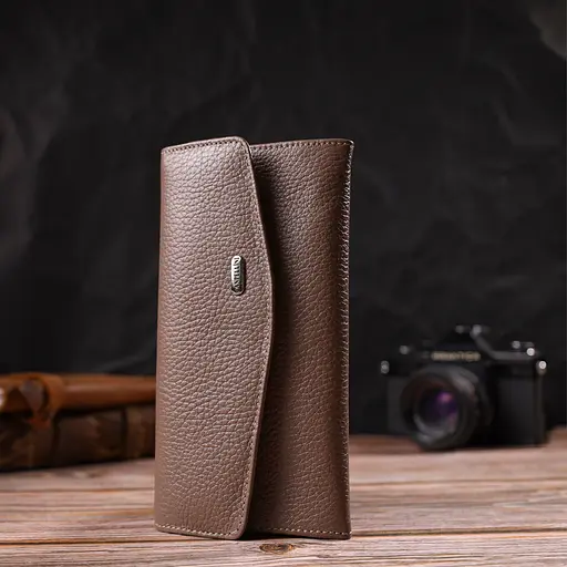 Кожаный женский кошелек Canpellini 18х9х1 см acs0025548 - фото 6