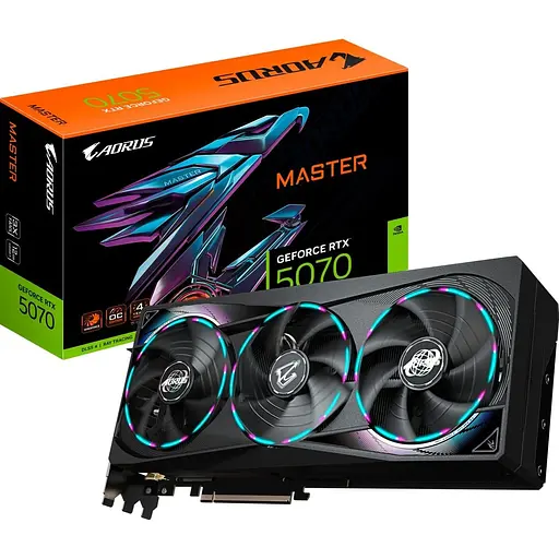 Видеокарта Aorus GeForce RTX 5070 MASTER 12 GB (GV-N5070Aorus M-12GD) UA [135911]