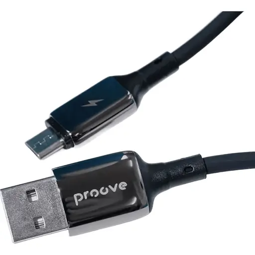 Кабель Proove Flex Metal USB-A to Micro-USB 2.4A 1m Black (CCFM20001301) [130333] - фото 2