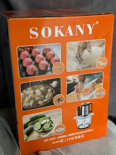 Многофункциональный блендер Sokany SK-06011 стеклянная чаша 5в1 1000Вт 3.5л - фото 7