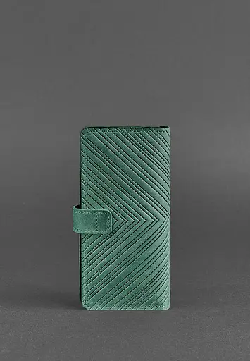 Кожаное женское зеленое портмоне 7.0 Инди. - фото 5