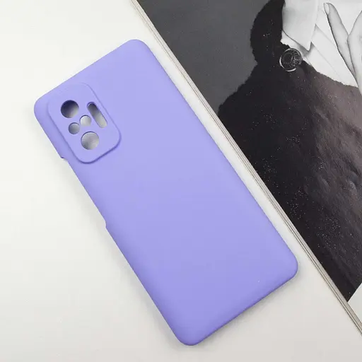 Чохол Silicone Cover Lakshmi Full Camera (AAA) для Xiaomi Redmi Note 10 Pro / 10 Pro Max Бузковий / Dasheen - фото 2