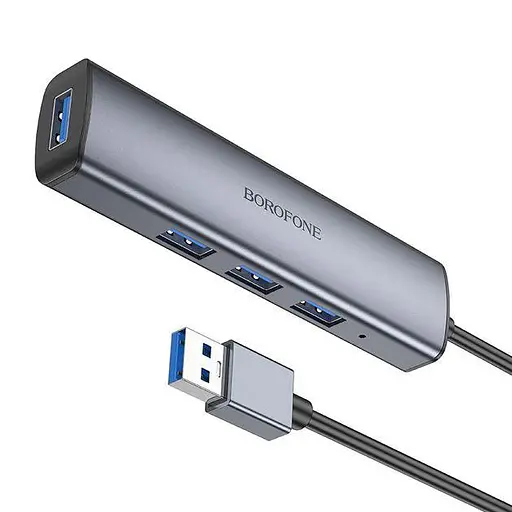 Концентратор USB Hub Borofone DH12 4 в 1 - фото 8