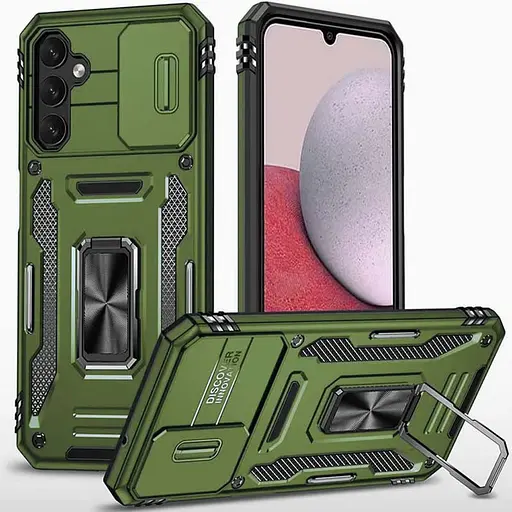 Чохол Epik ударостійкий Camshield Army Ring для Samsung Galaxy S24+ Оливковий/Army Green