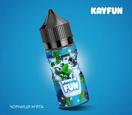 Набір компонентів для самозамісу сольової заправки Flavorlab Kayfun Чорниця М'ята 30 мл, 0-50 мг (18731) - фото 2