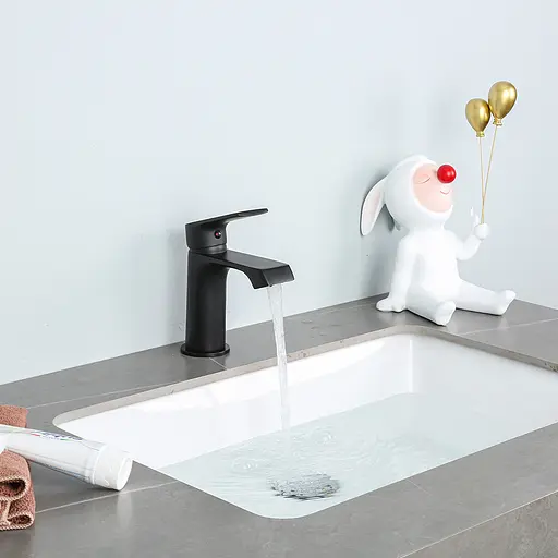 Смеситель для умывальника Frap F1071-6 Черный матовый - фото 2