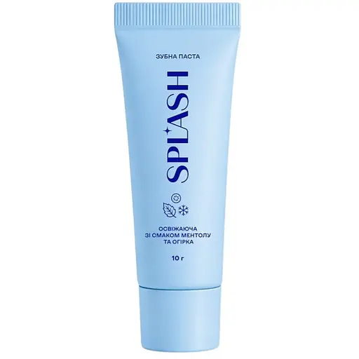 Зубная паста Splash освежающая с отбеливающим эффектом со вкусом ментола и огурца 10 г - фото 1