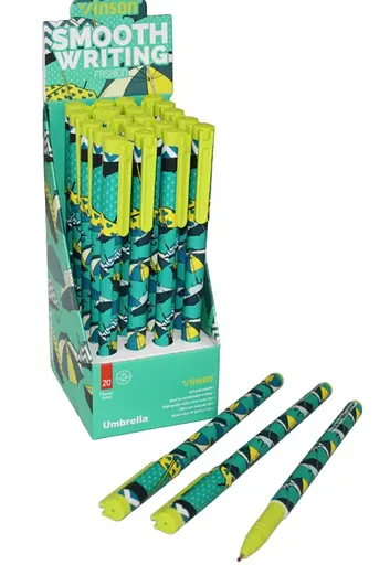 Ручка Umbrella А156 Vinson Fashion 0,7 мм, кулькова синя (6948910011560) - фото 1
