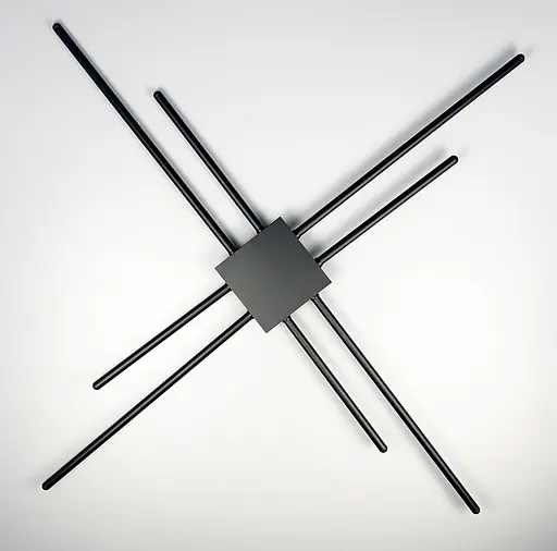 Мінімалістична модель бра на 8 ріжків Line F WJ 7214/8 BK - фото 6