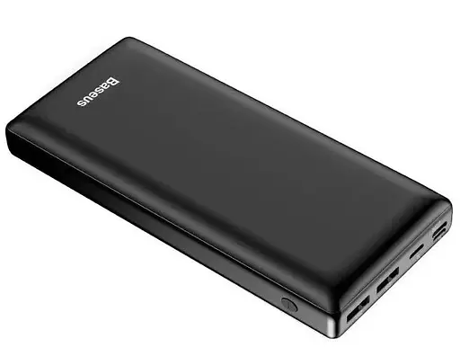 Зовнішній акумулятор Baseus Bipow Digital Display 15 W 30 000 mAh (ppjan-C01) 2 USB, Micro+Type-C (Чорний) - фото 3