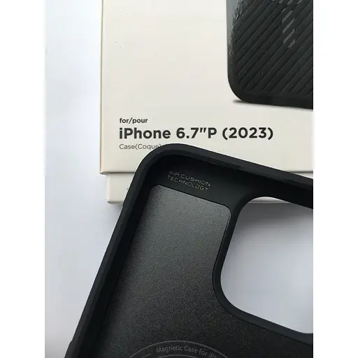Оригинальный противоударный чехол Spigen Core Armor MagSafe (MagFit) для Iphone 15 Pro Max (6.7") Black ACS06442 - фото 15