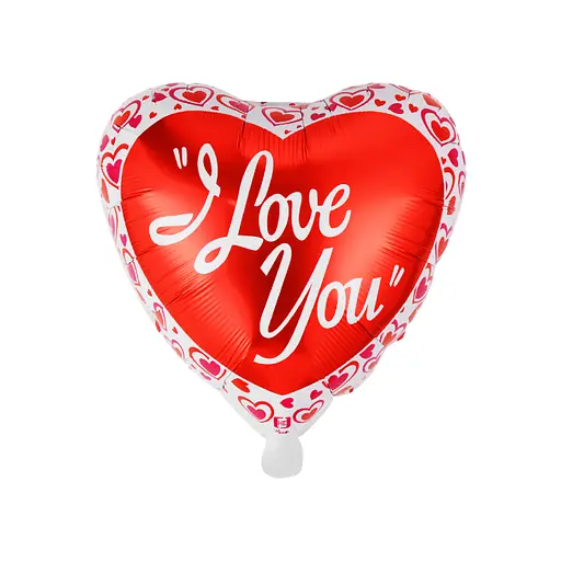 Шар воздушный фольгированный (45 см) Сердце дизайн 2