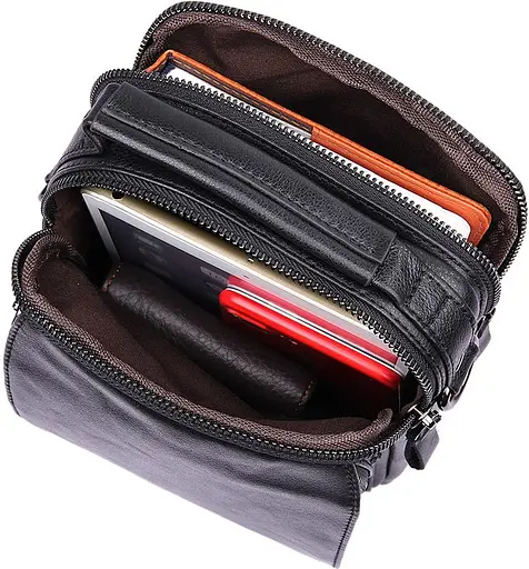 Чоловіча шкіряна сумка Vintage  16х22х6 см sum0012412 - фото 10