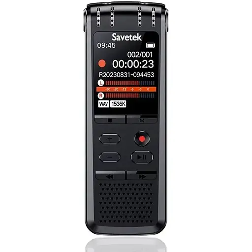 Диктофон Savetek GS-R58 професійний цифровий з шумозаглушенням та лінійним входом 32 Гб пам'яті - фото 4