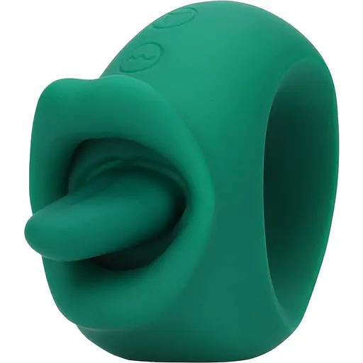 Вібратор для клітора Loveline Licking and Vibrating Clitoral Stimulator зелений