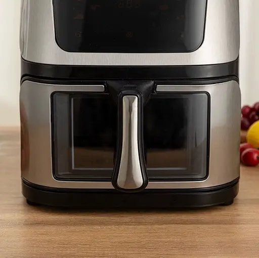 Аэрофритюрница безмасляная Henschll на 12л электрическая с сенсорным управлением 3600Вт Черный - фото 8