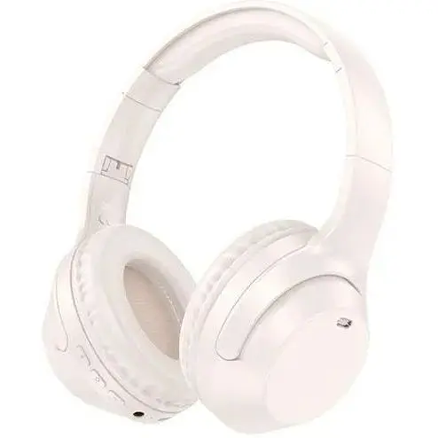 Bluetooth Стерео Гарнитура Borofone BO26, BT5.3, AUX, TF, 350mAh, 40h, Белый