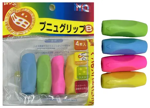 Тренажер-держатель силиконовый для письма, 4 шт.