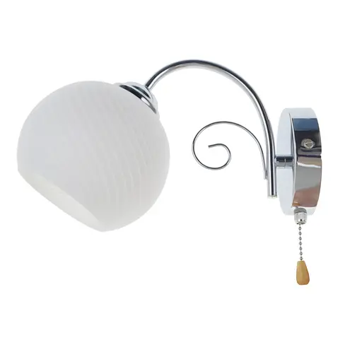 Бра Brille LK-652W/1 E27 CH настенное накладное в спальню - фото 6