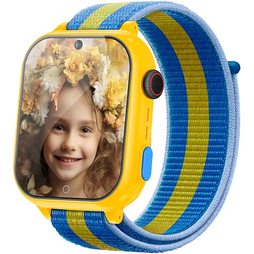 Детские смарт-часы JETIX G100 4G Love Ukraine со сменным корпусом и ремешком в комплекте - фото 2