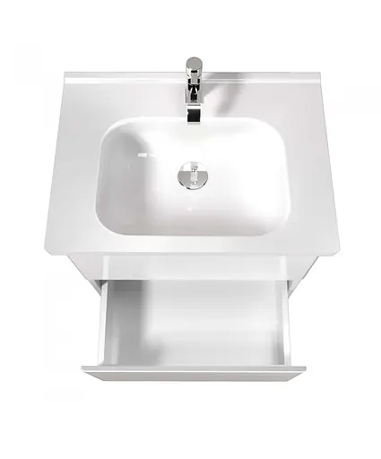 Тумба Мойдодир Сорренто 70-A Білий у ванну з умивальником ID-70 Білий - фото 6